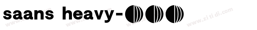 saans heavy字体转换